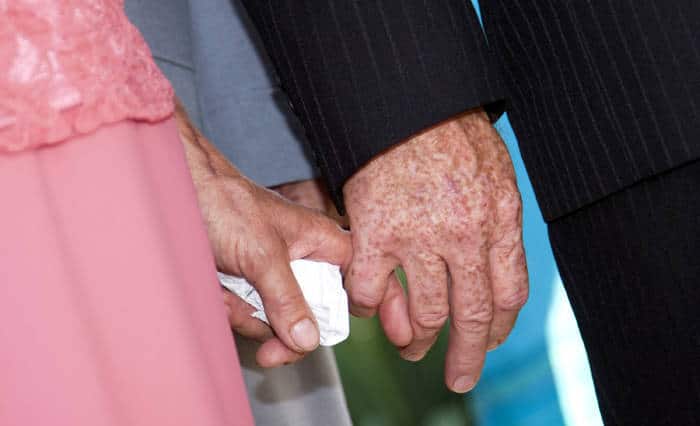 Seniors Holding Hands