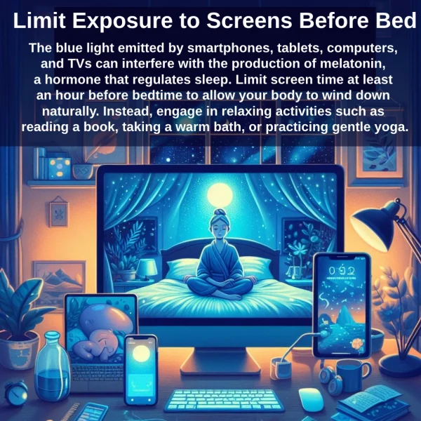 Limit Exposure to Screens Before Bed