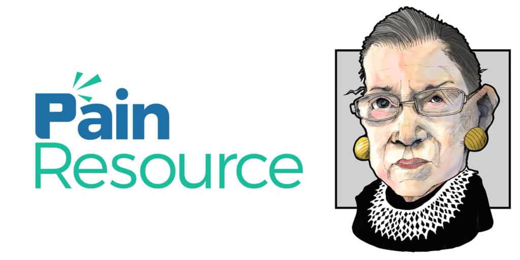 Ginsburg’s graphic and Pain Resource logo
